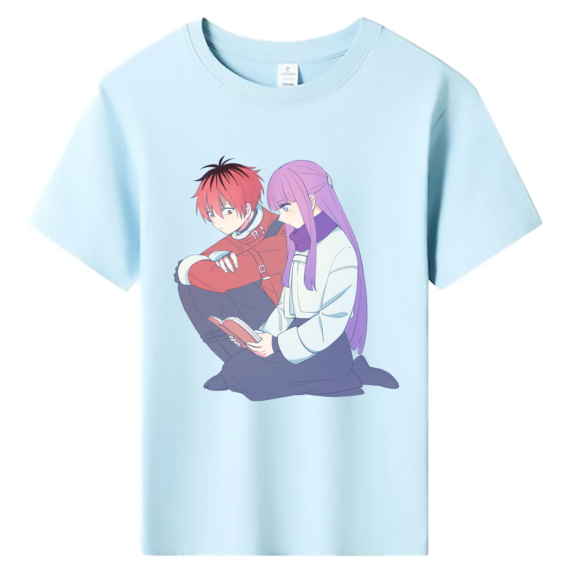 （画像用） 葬送のフリーレン Frieren 綿100％キッズTシャツ（フロントプリント）